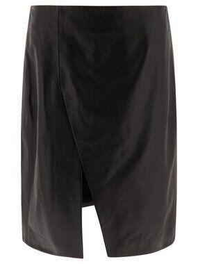 Loulou Studio Leather Midi Skirt Tag Size 38 Women